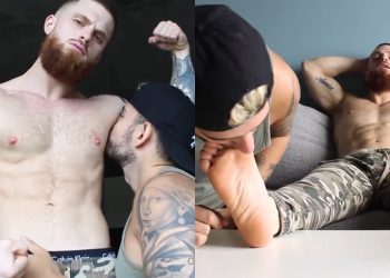 thumbnail for Casey Cooper – Dustin Hazel worship and footjob