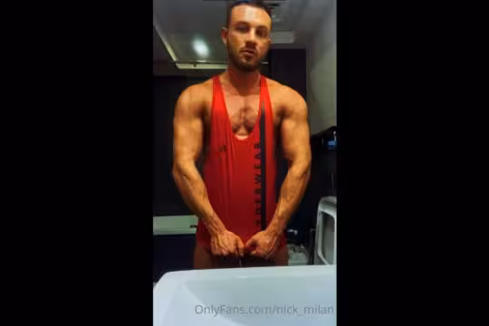 thumbnail for Showing off my muscles after a workout Nick Milan nick_milan