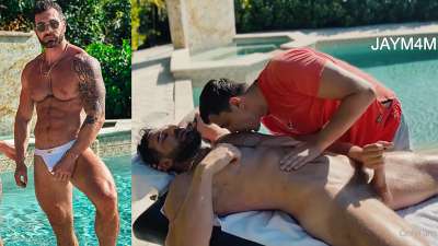 thumbnail for Jay M4M and Fitcamguy – jerk by the pool