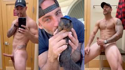 thumbnail for Squirrel Daddy (Mark Longo) jerks off – 2