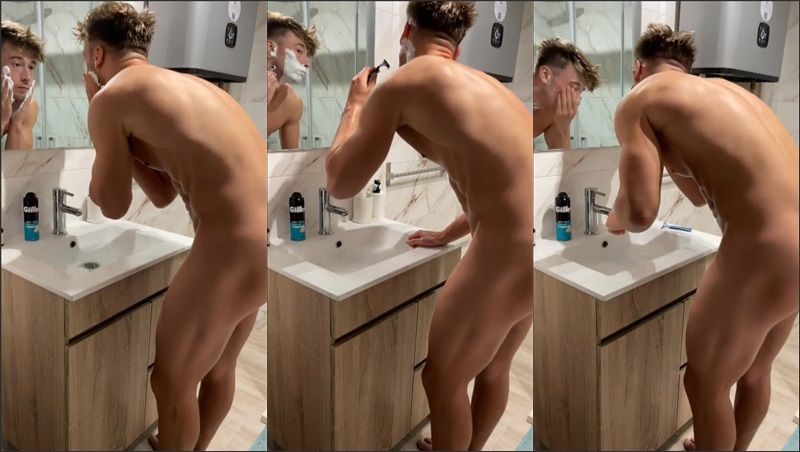 thumbnail for irish-x shows of his body in the bathroom