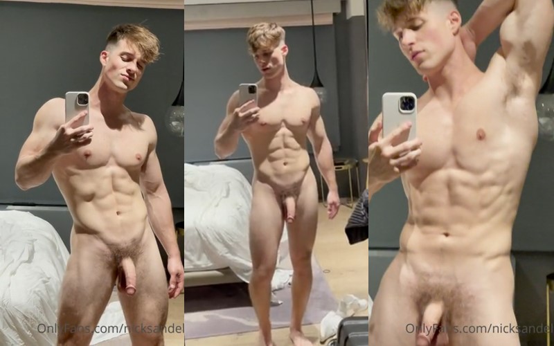 thumbnail for Nick Sandell shows off his body in the mirror