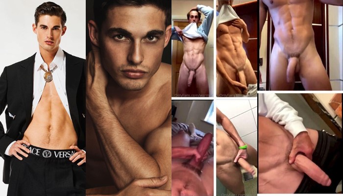 thumbnail for Model Kieran Warner (warmer_kk) shows off his monster cock – a compilation