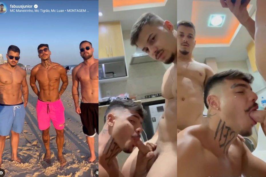 JustTheGays thumbnail for Daniipovoas – group suck with some Brazilians