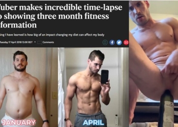 thumbnail for Fitness influencer fucks himself with dildos and wine bottles