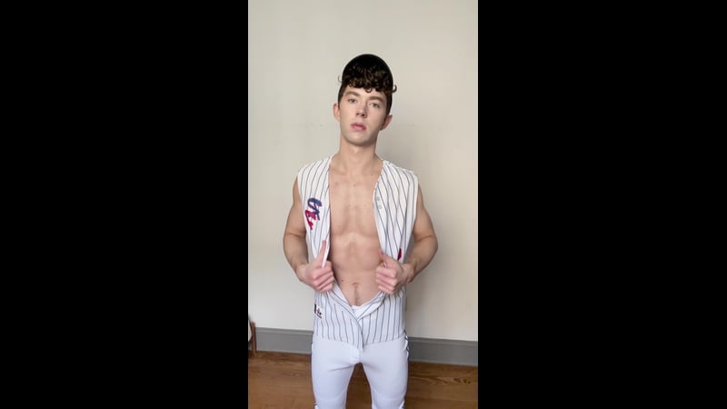 JustTheGays thumbnail for Feeling my body and showing off my jockstrap after baseball practise – Christopher Walsh (chriswthestar)