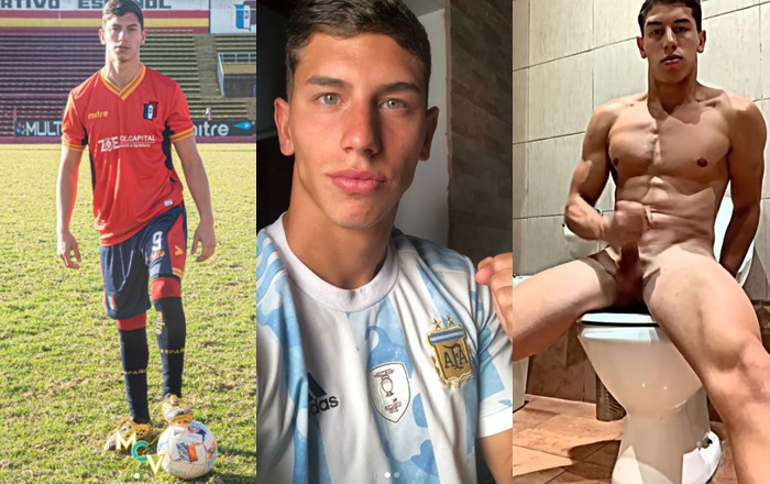 JustTheGays thumbnail for Tom Sposaro (young Argentine soccer player) – shows off his cock and jerks