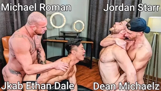 thumbnail for Michael Roman, Jordan Starr, Jkab Ethan Dale and Dean Michaelz fuck