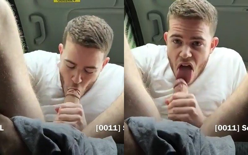 JustTheGays thumbnail for Selfsucking in the car – JoshJakobsXL