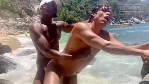 thumbnail for Rhyheim Shabazz fucks Alejandro Castillo on the beach