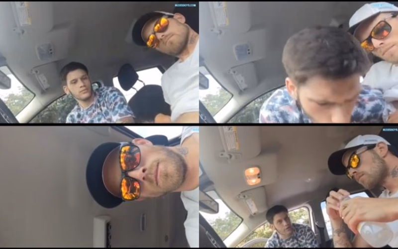 JustTheGays thumbnail for Sucking cock of handsome driver in car