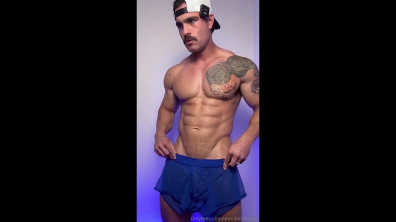 JustTheGays thumbnail for Jerking off in my underwear and shooting a big load over my muscular body – Brendon Wharton (brendonwharton)