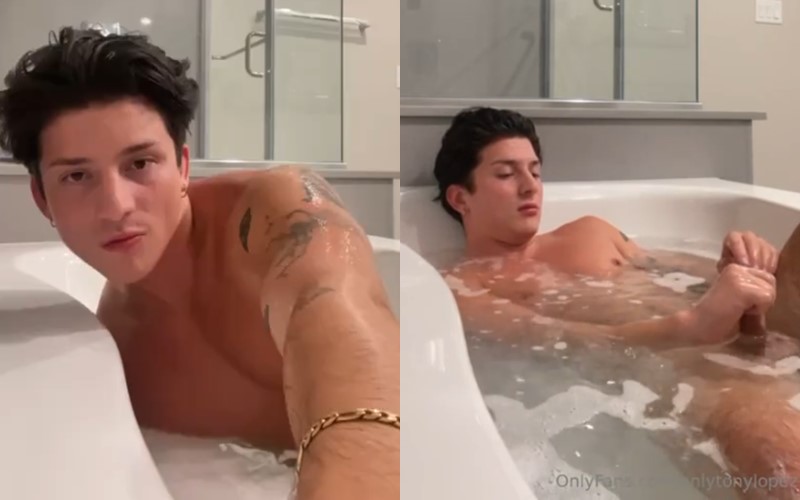 JustTheGays thumbnail for onlytonylopez takes a bath