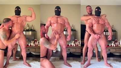 JustTheGays thumbnail for Muscle hand job – The Masked Bodybuilder, Wilson Micael