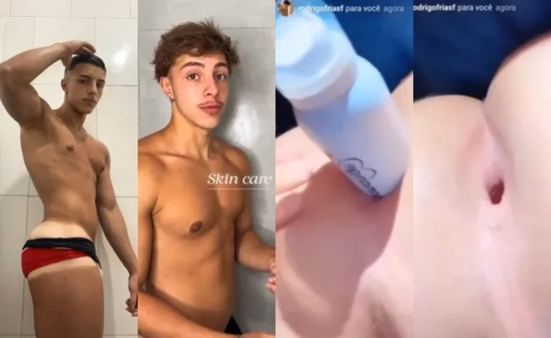 onlytwinks thumbnail for Famous skincare tiktoker RodrigoFriasf shows off his hole and sticks product up his ass